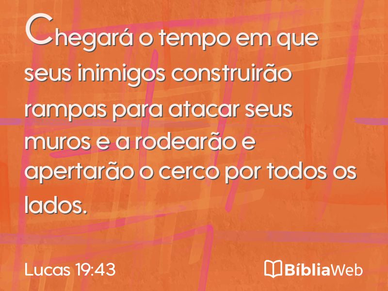 Lucas 19:43 em imagem para compartilhar