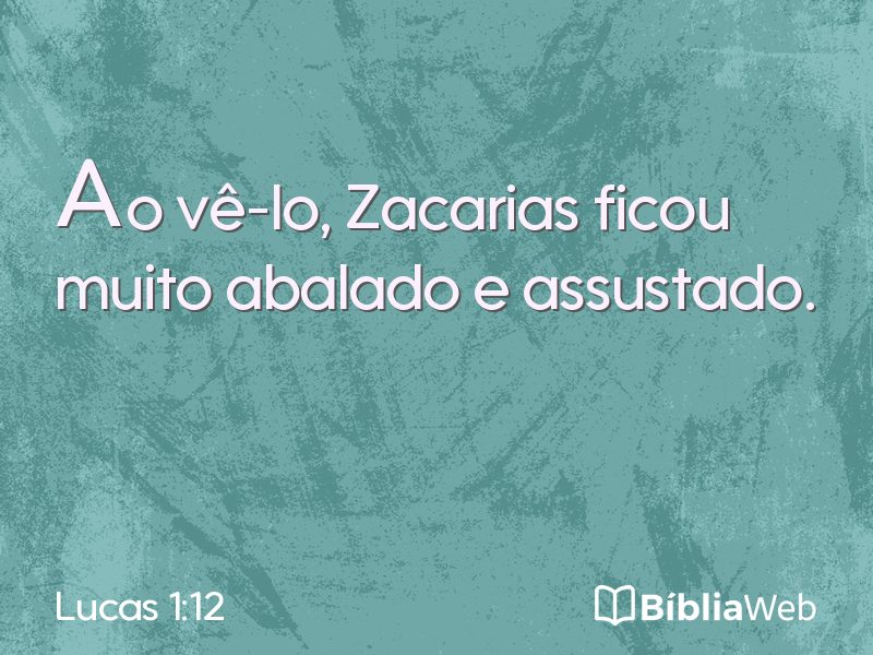Lucas 1:12 em imagem para compartilhar