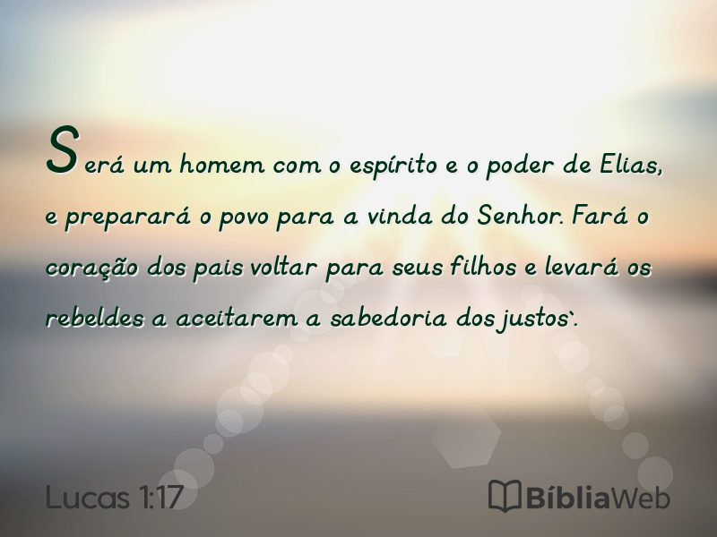 Lucas 1:17 em imagem para compartilhar
