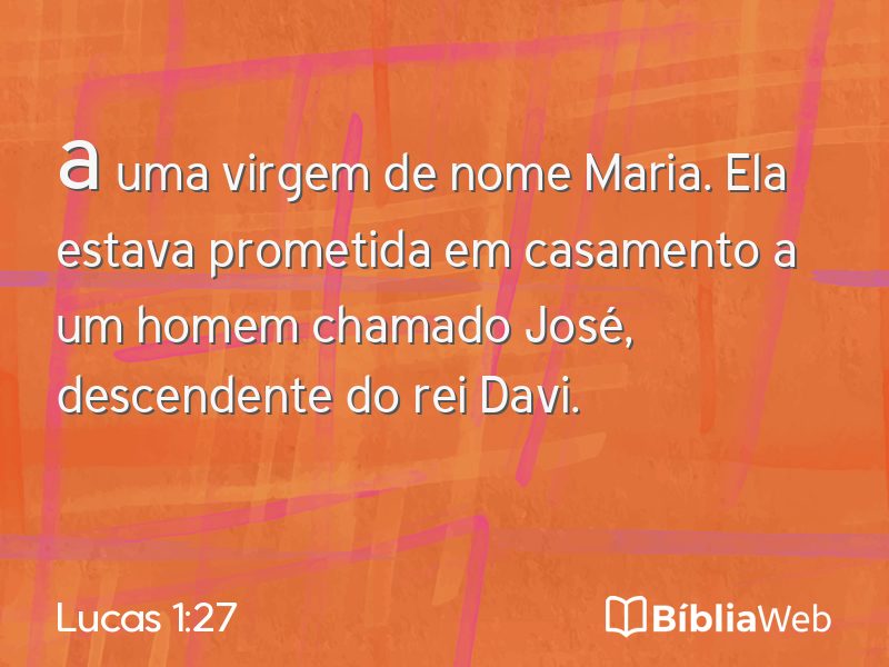 Lucas 1:27 em imagem para compartilhar