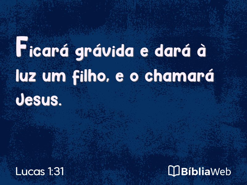 Lucas 1:31 em imagem para compartilhar