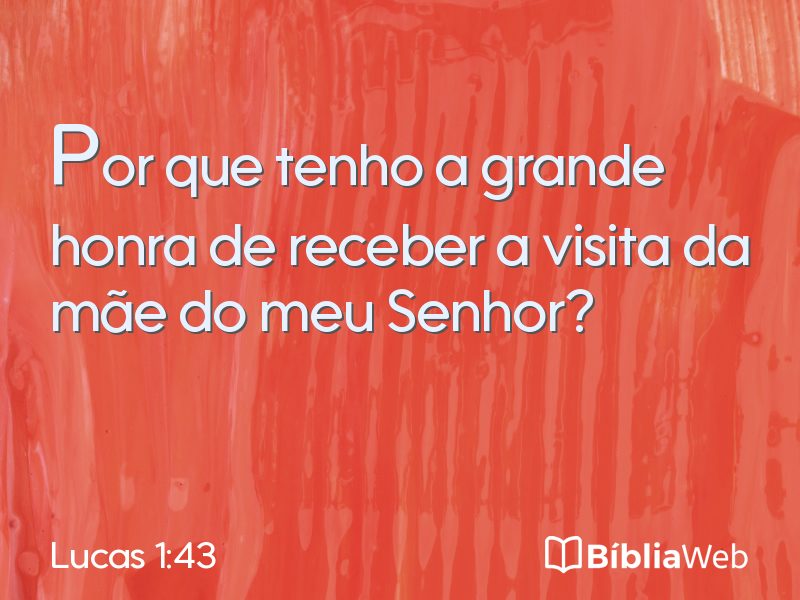 Lucas 1:43 em imagem para compartilhar