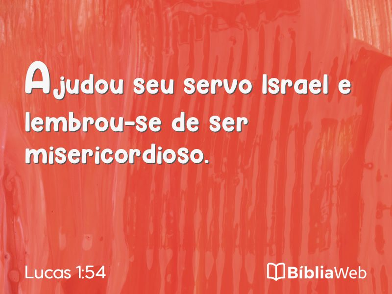 Lucas 1:54 em imagem para compartilhar