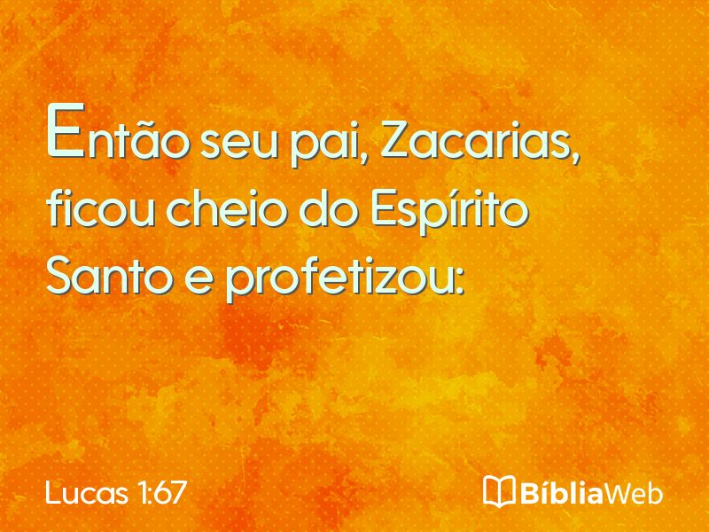 Lucas 1:67 em imagem para compartilhar