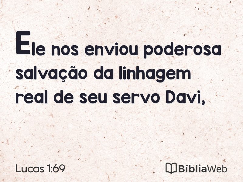 Lucas 1:69 em imagem para compartilhar
