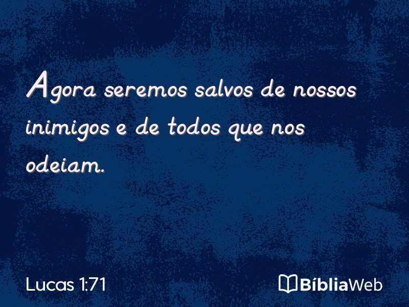 Lucas 1:71 em imagem para compartilhar