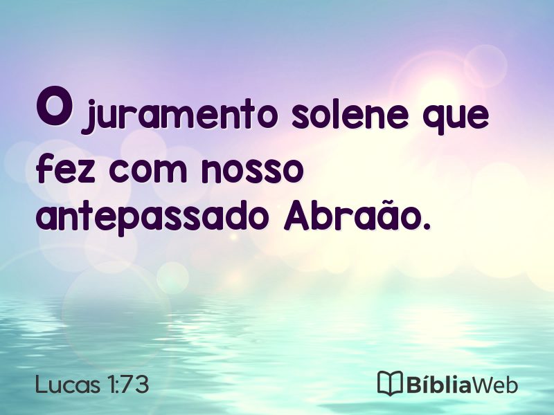 Lucas 1:73 em imagem para compartilhar