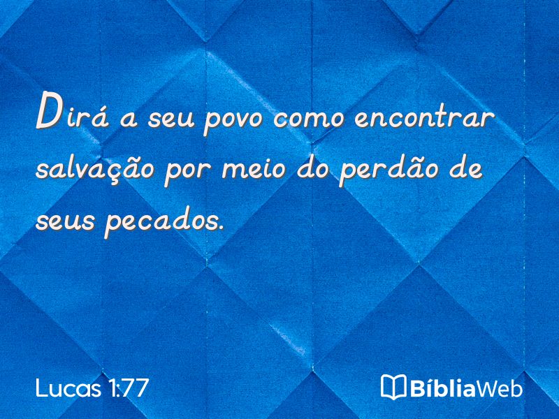 Lucas 1:77 em imagem para compartilhar