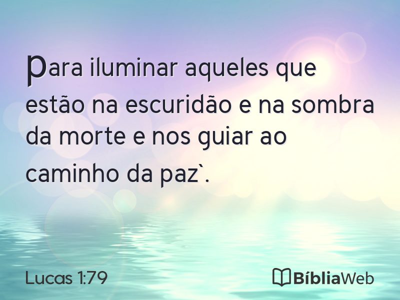 Lucas 1:79 em imagem para compartilhar