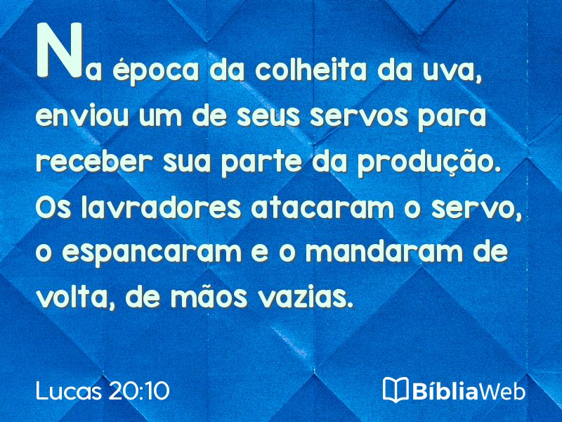 Lucas 20:10 em imagem para compartilhar