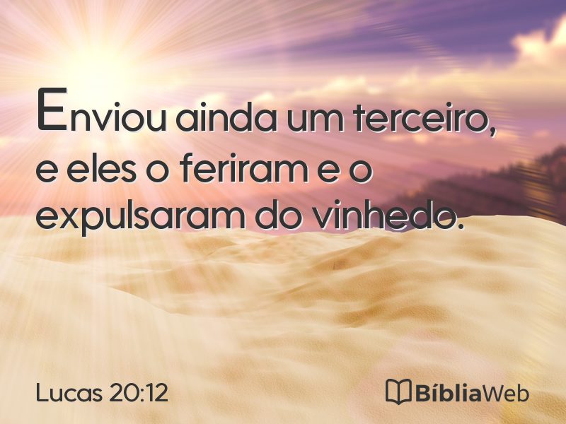 Lucas 20:12 em imagem para compartilhar