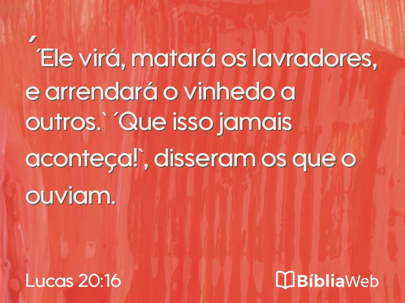 Lucas 20:16 em imagem para compartilhar