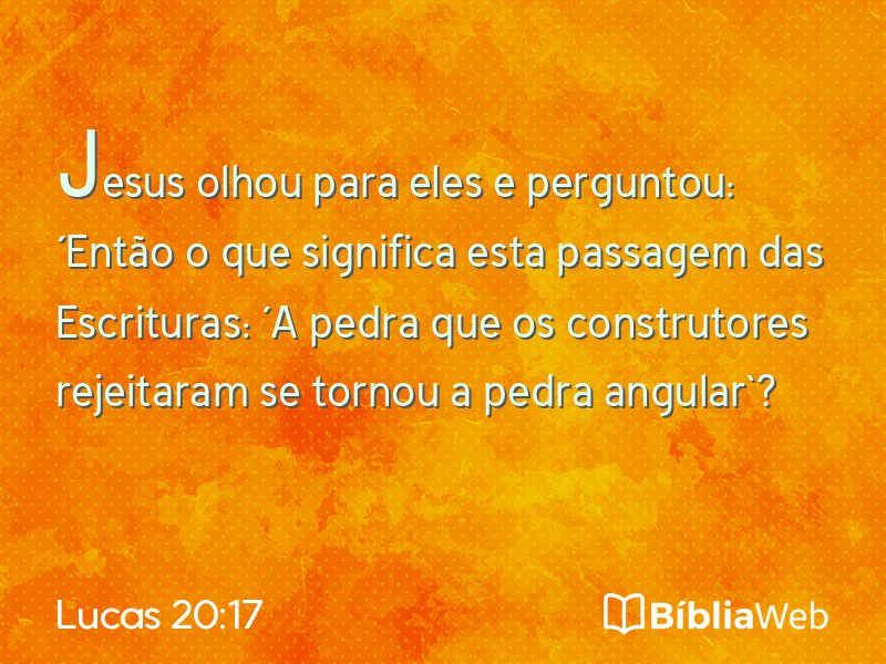 Lucas 20:17 em imagem para compartilhar