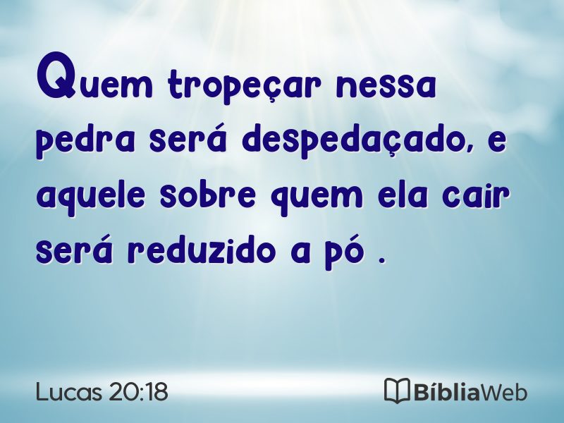 Lucas 20:18 em imagem para compartilhar