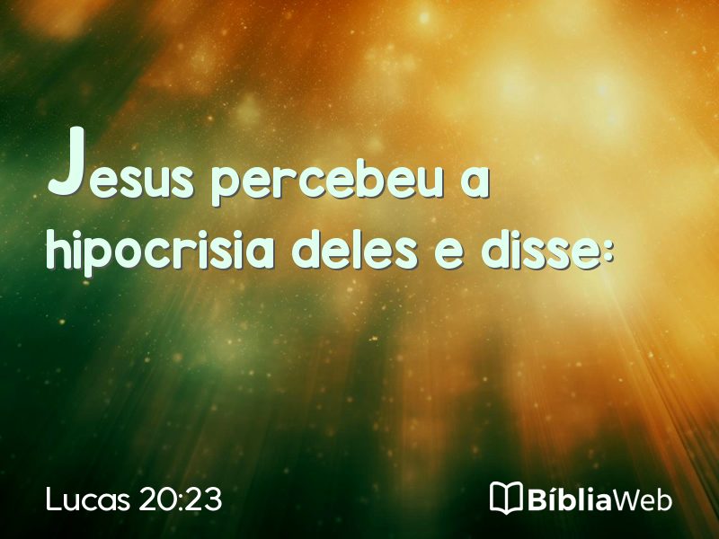 Lucas 20:23 em imagem para compartilhar