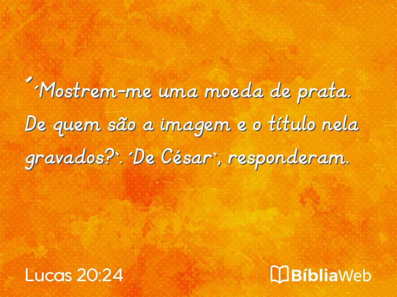 Lucas 20:24 em imagem para compartilhar