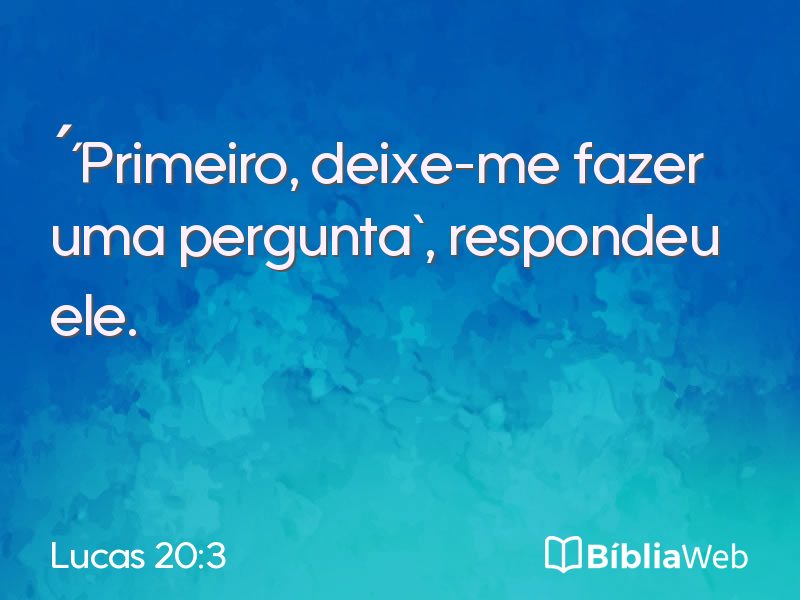 Lucas 20:3 em imagem para compartilhar