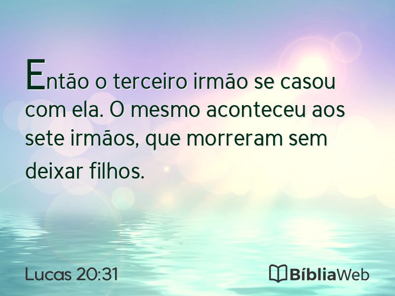 Lucas 20:31 em imagem para compartilhar