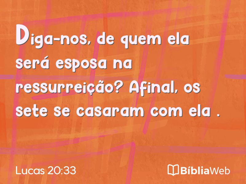 Lucas 20:33 em imagem para compartilhar