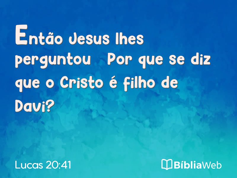 Lucas 20:41 em imagem para compartilhar