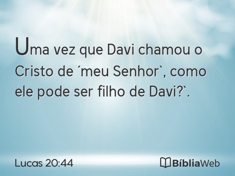 Lucas 20:44 em imagem para compartilhar