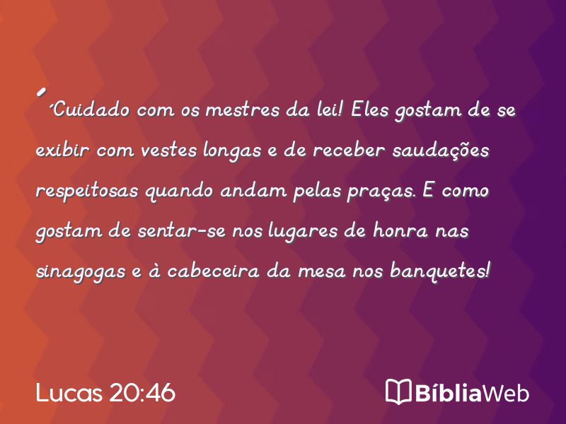 Lucas 20:46 em imagem para compartilhar