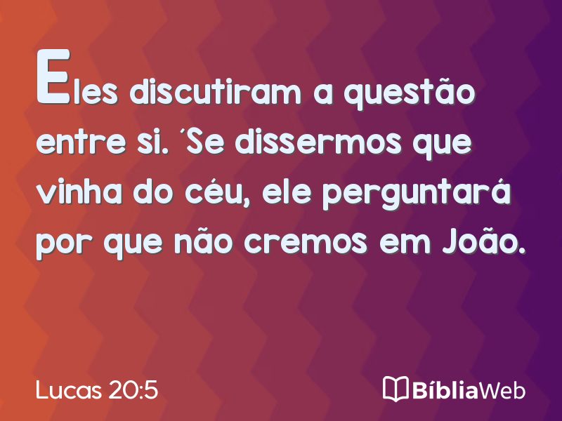 Lucas 20:5 em imagem para compartilhar