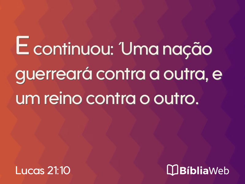 Lucas 21:10 em imagem para compartilhar