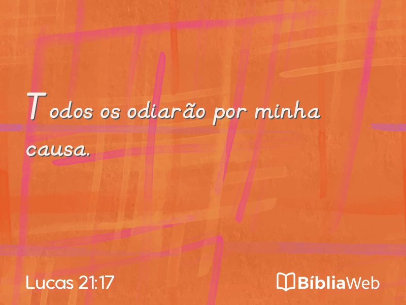 Lucas 21:17 em imagem para compartilhar