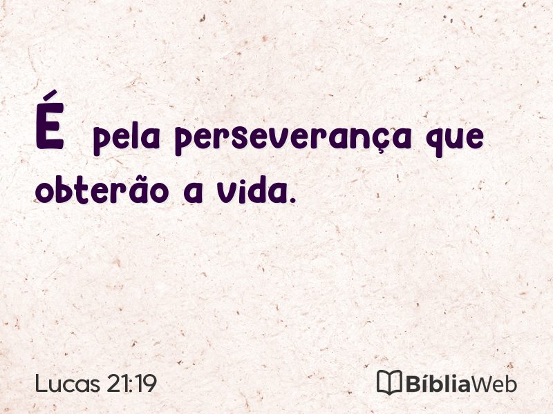 Lucas 21:19 em imagem para compartilhar