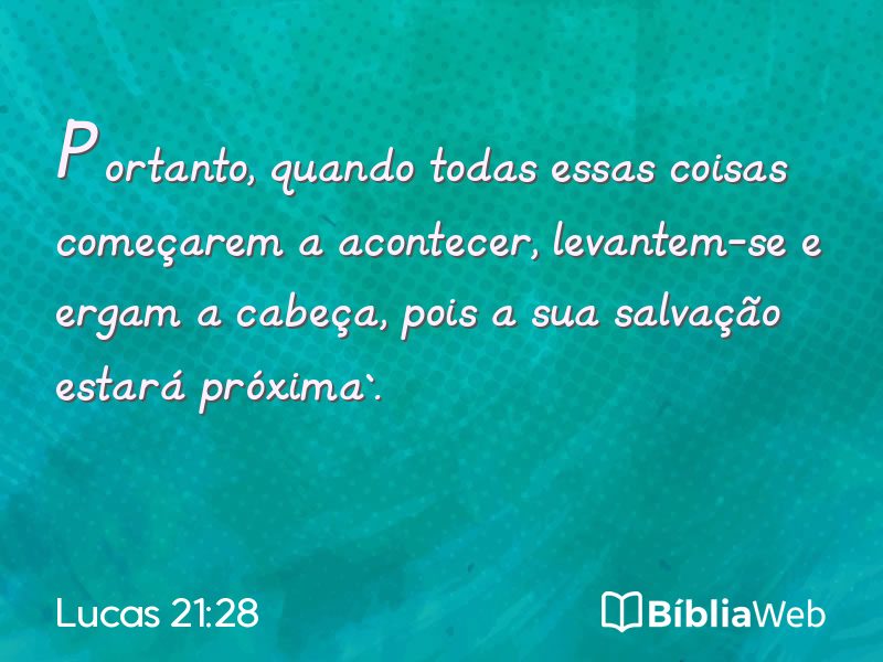 Lucas 21:28 em imagem para compartilhar