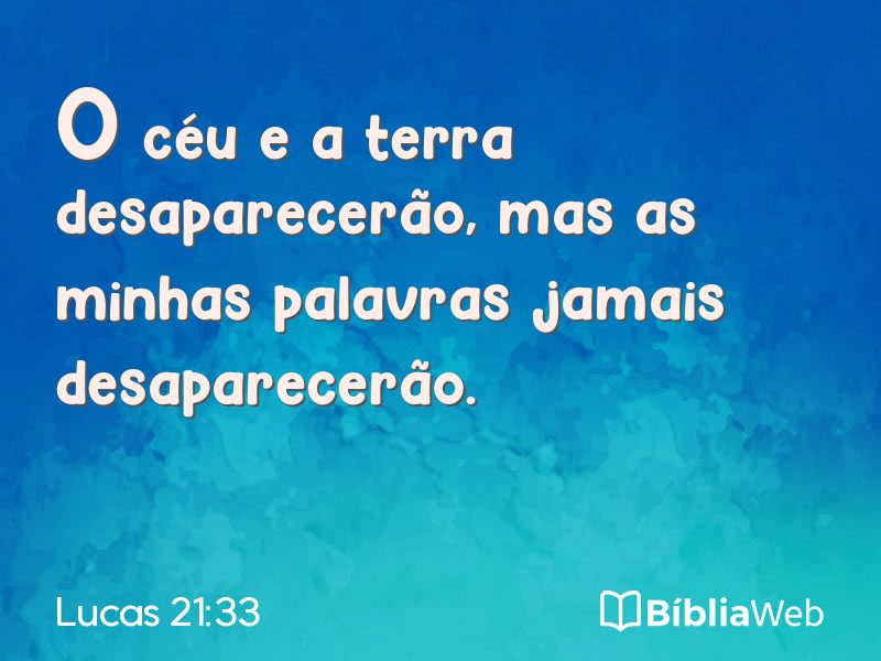 Lucas 21:33 em imagem para compartilhar