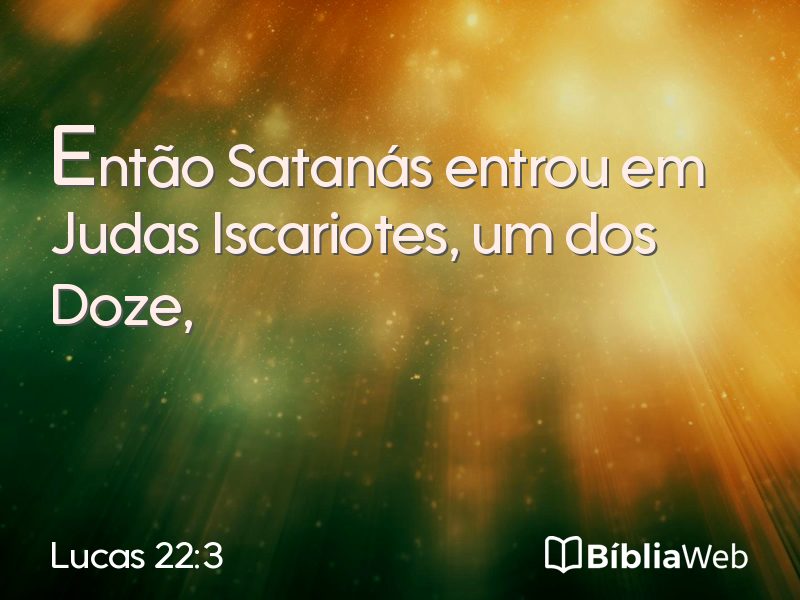 Lucas 22:3 em imagem para compartilhar