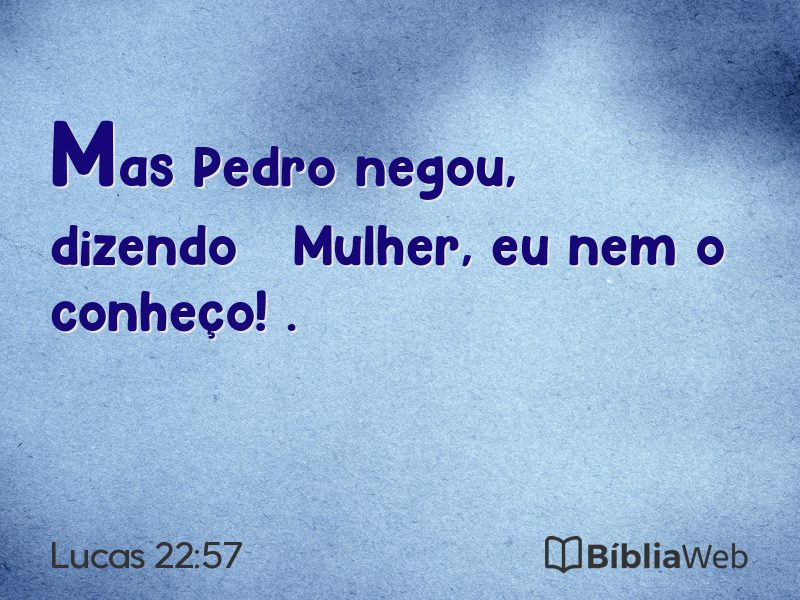 Lucas 22:57 em imagem para compartilhar