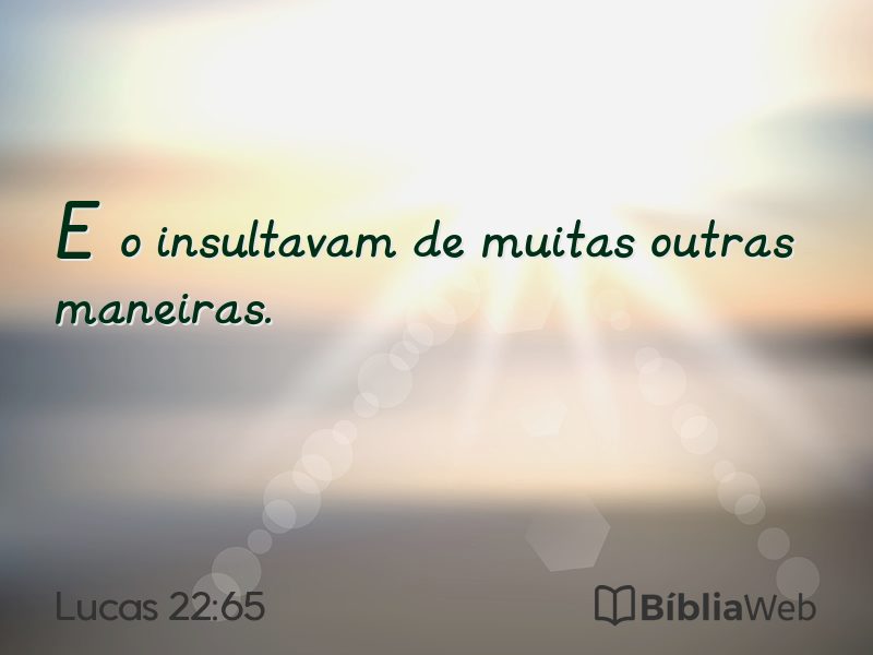Lucas 22:65 em imagem para compartilhar