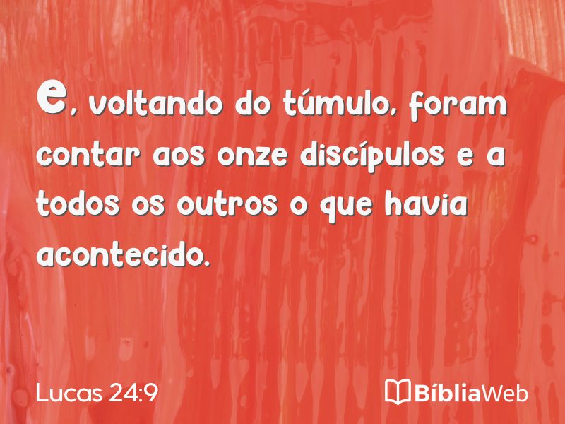 Lucas 24:9 em imagem para compartilhar