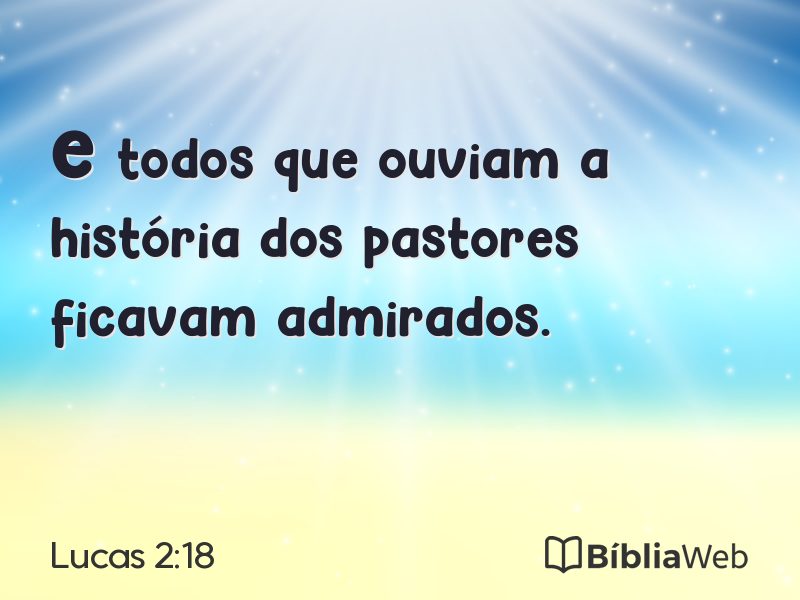 Lucas 2:18 em imagem para compartilhar
