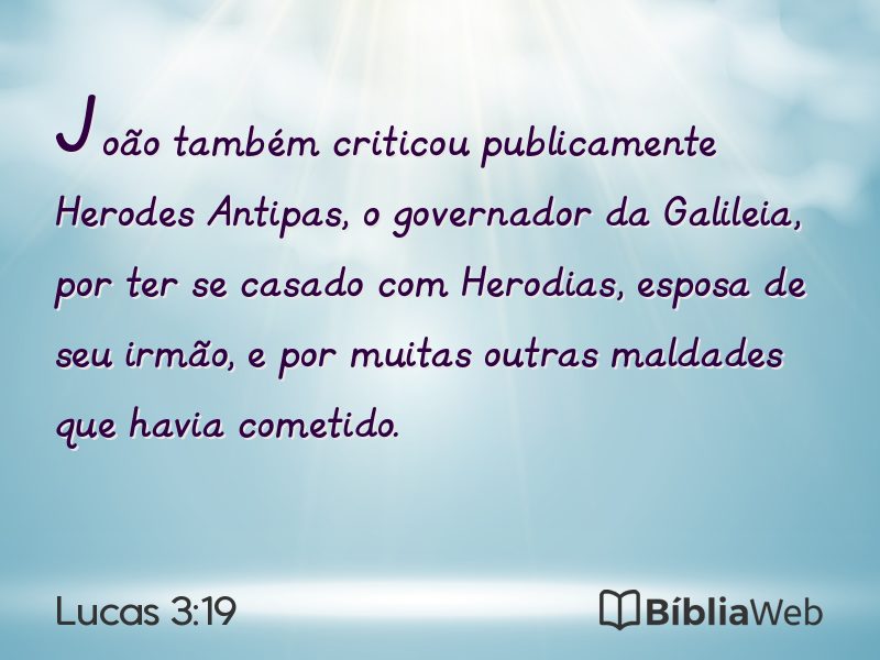 Lucas 3:19 em imagem para compartilhar