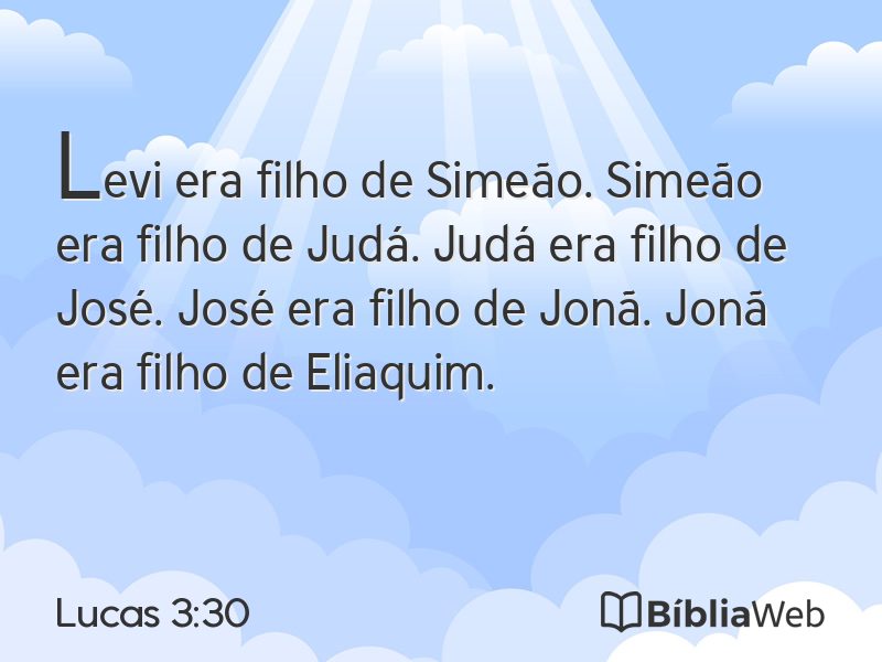 Lucas 3:30 em imagem para compartilhar