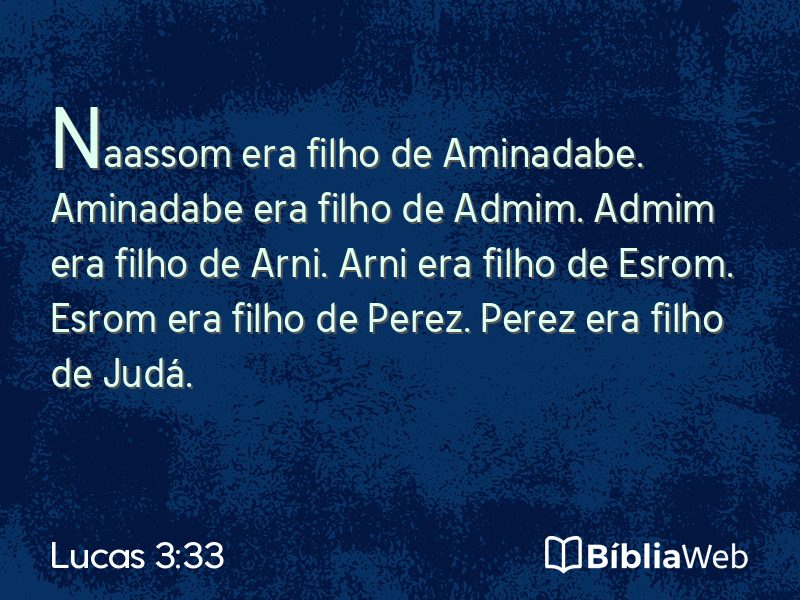 Lucas 3:33 em imagem para compartilhar