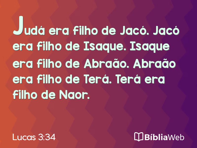 Lucas 3:34 em imagem para compartilhar