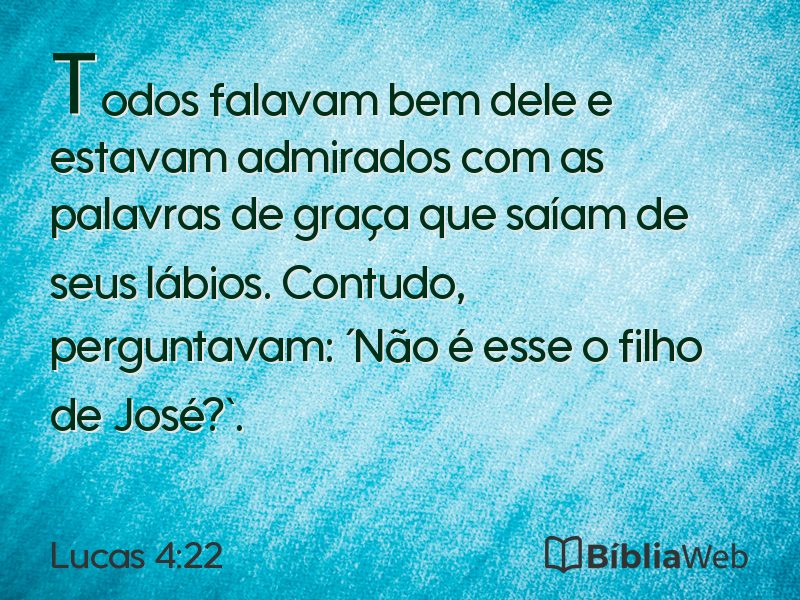 Lucas 4:22 em imagem para compartilhar