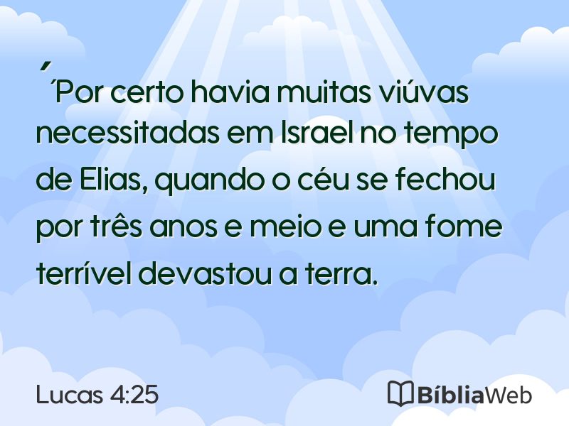 Lucas 4:25 em imagem para compartilhar