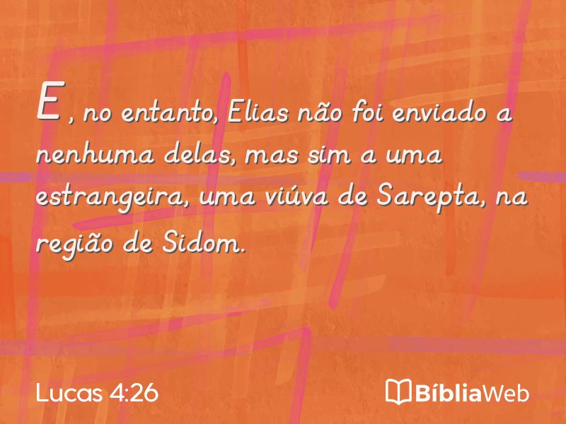 Lucas 4:26 em imagem para compartilhar