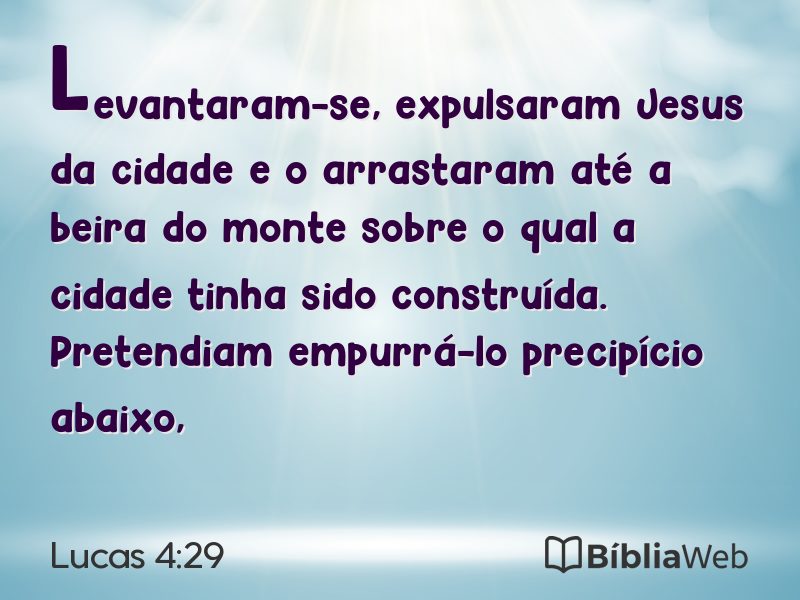 Lucas 4:29 em imagem para compartilhar