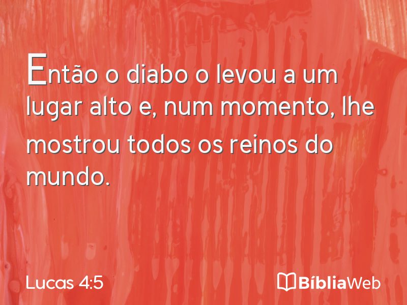 Lucas 4:5 em imagem para compartilhar
