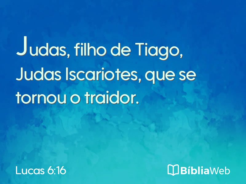 Lucas 6:16 em imagem para compartilhar