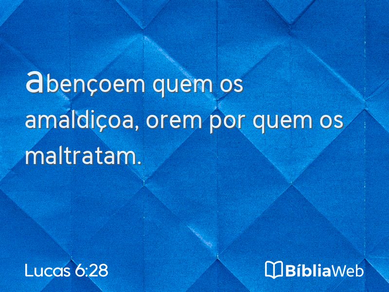 Lucas 6:28 em imagem para compartilhar