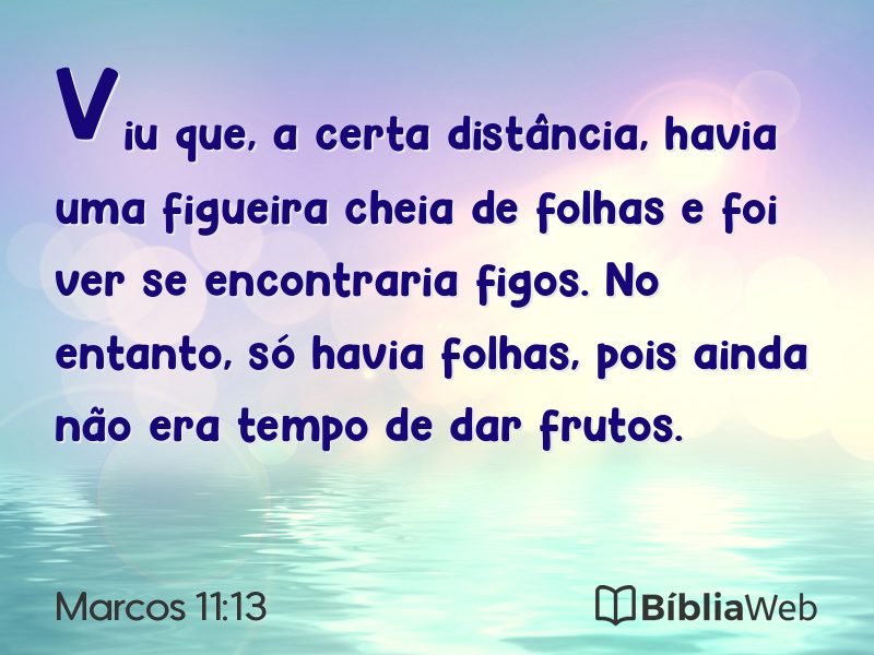 Marcos 11:13 em imagem para compartilhar