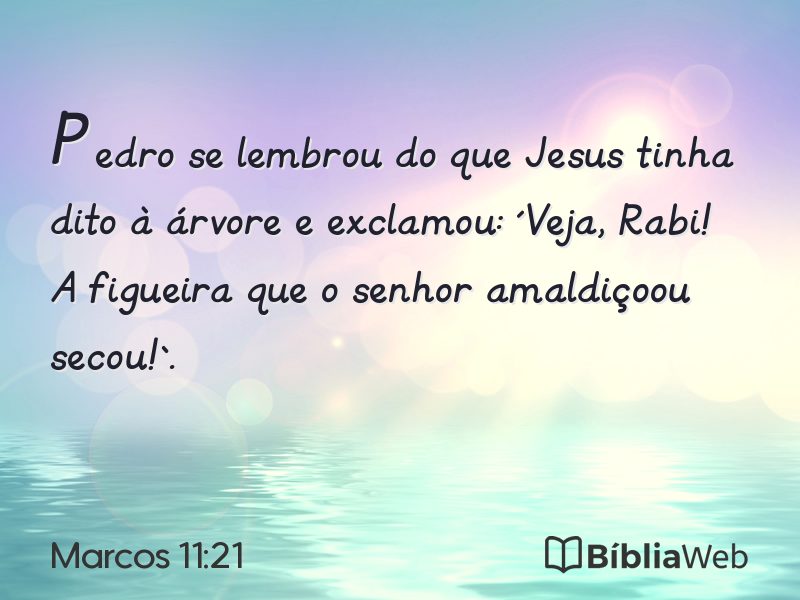 Marcos 11:21 em imagem para compartilhar